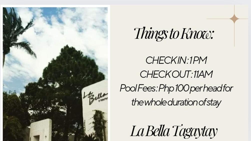 شقة Retreat Haven In La Bella Tagaytay تاجيتاي الغرفة الصورة